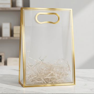 Hamper Bag Golden Stripe 10 Pcs