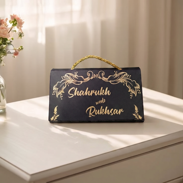 Black Nikah Box For Wedding Ceremony