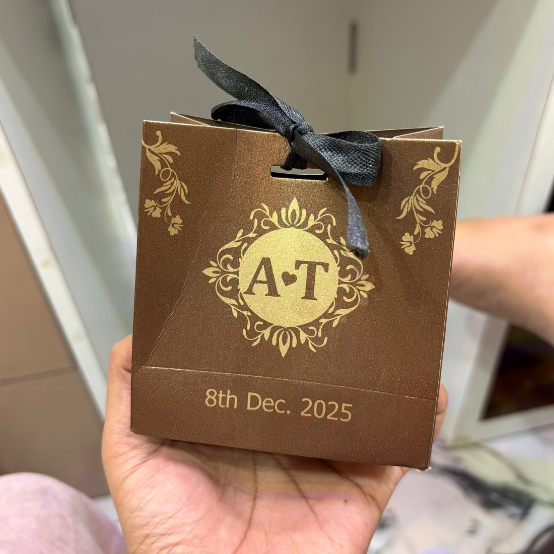 Brown Nikah Box For Wedding Ceremony